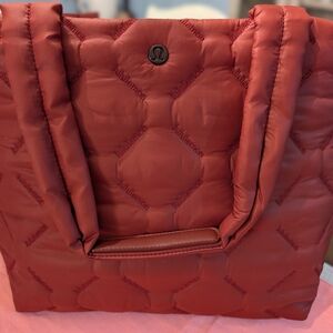 lululemon athletica Quilted Red Tote